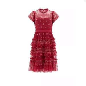 Needle and thread andromeda dress red